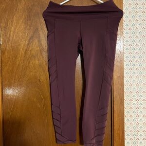 Athleta Deep Burgundy Leggings